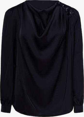 usha BLACK LABEL Blouse in Zwart: voorkant
