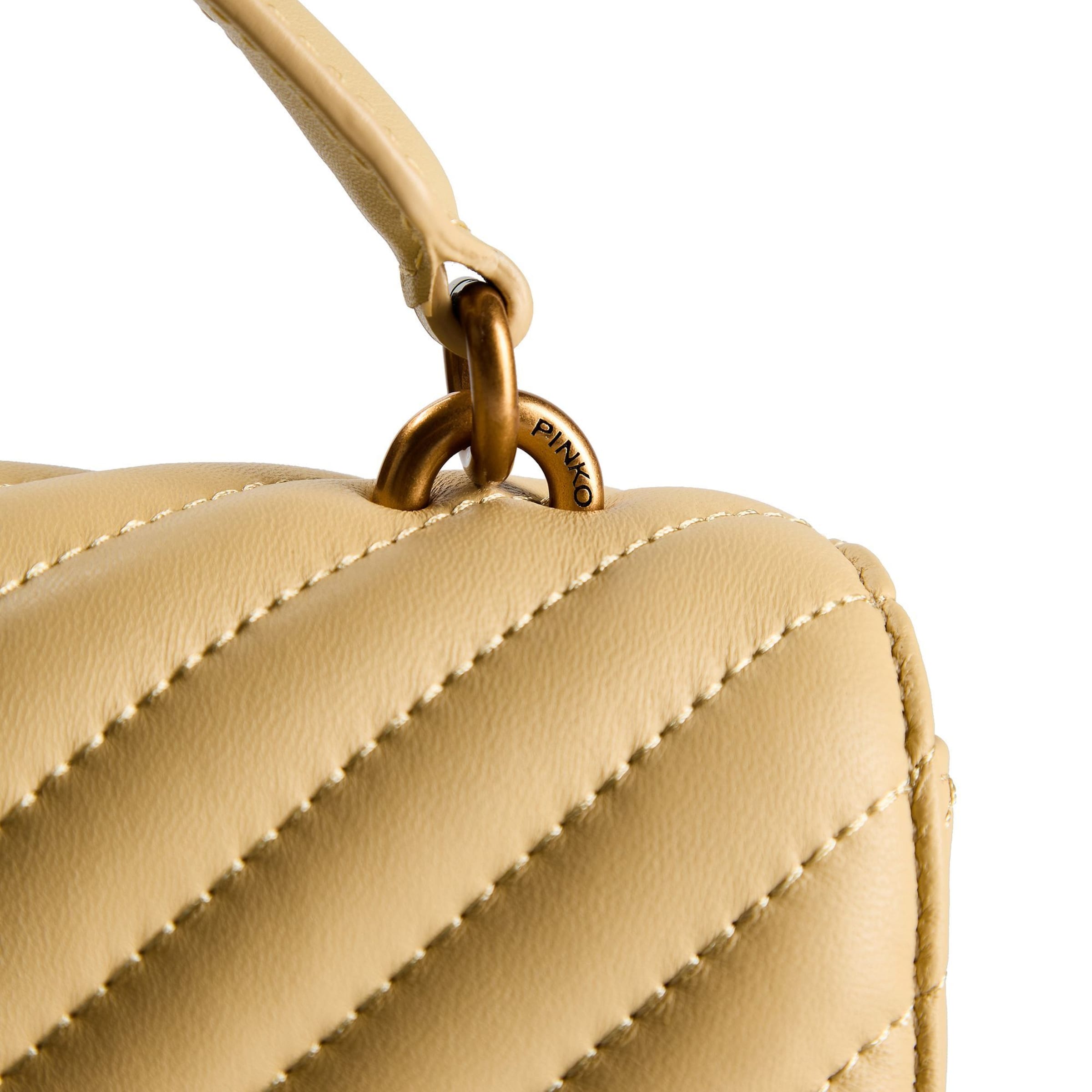 PINKO Handbag in Yellow