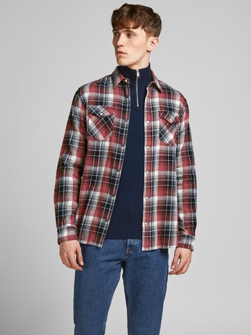 JACK & JONES Regular Fit Hemd in Rot: predná strana