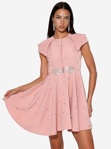 Robe de cocktail MSN Collection en rose