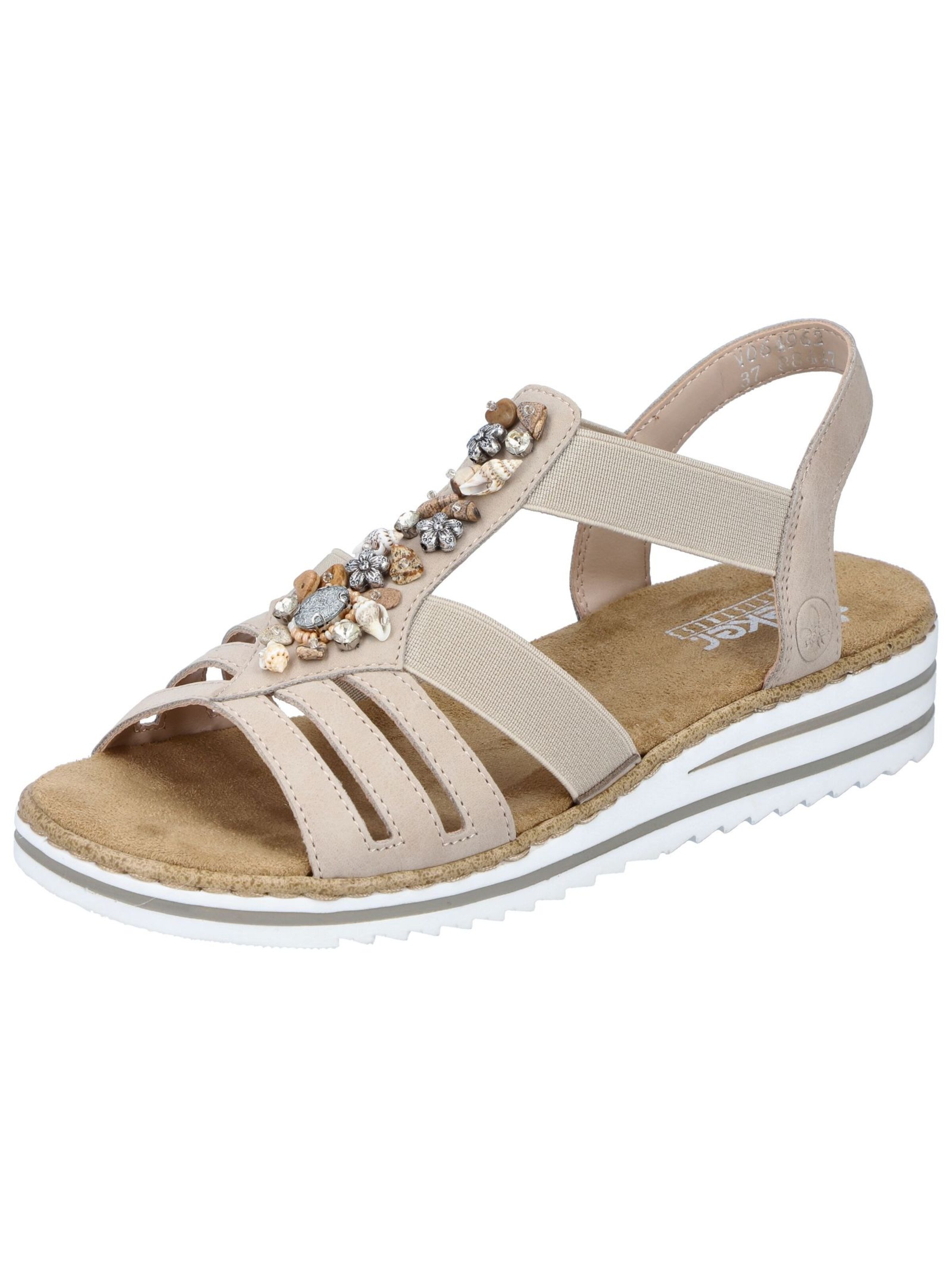 Rieker Sandal 'V0649' in Beige: front