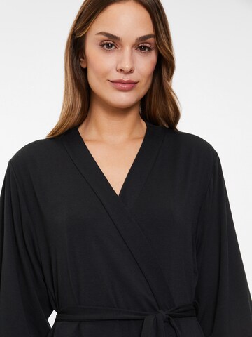 LASCANA Dressing Gown in Black