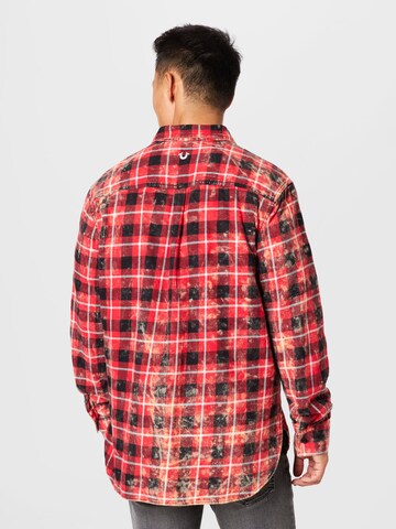 True Religion Regular fit Button Up Shirt in Red