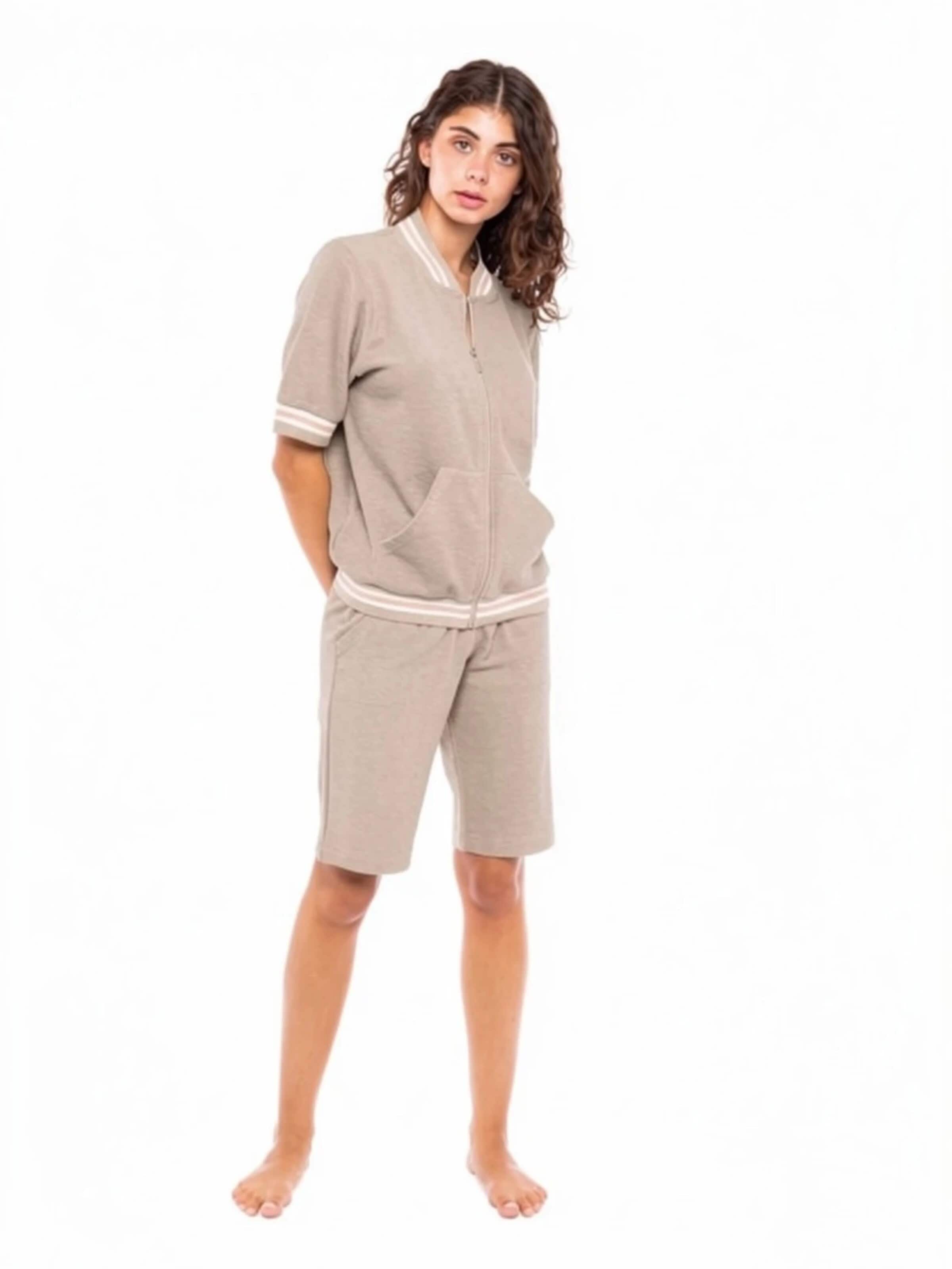 Survêtement 'TRUCKSUIT TERRY' Pink Label en beige