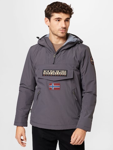 NAPAPIJRI Between-Season Jacket 'Rainforest' in Grey: front