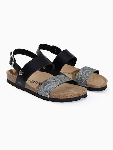 Bayton Sandalen met riem 'Lilia' in Zwart