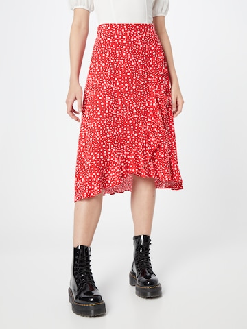 Louche Skirt 'MARA' in Red: front