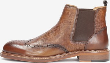 Kazar Chelsea boots i brun: framsida