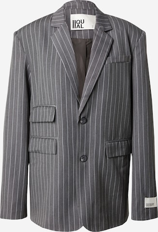 IIQUAL Comfort Fit Blazer 'EDEN' in Grau: predná strana