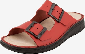 Finn Comfort Muiltjes 'Cayman-S' in Rood: voorkant