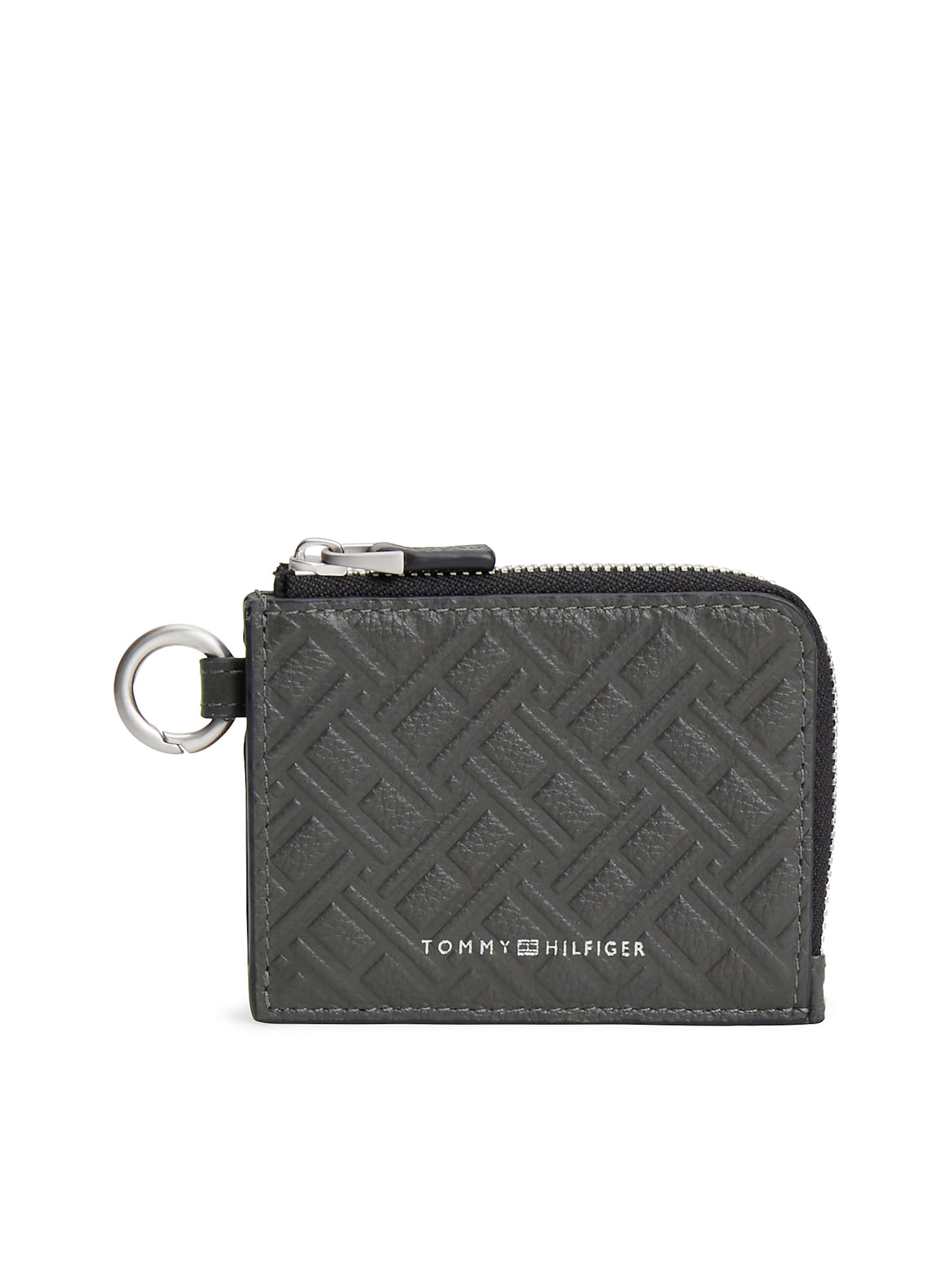 TOMMY HILFIGER Wallet in Grey: front