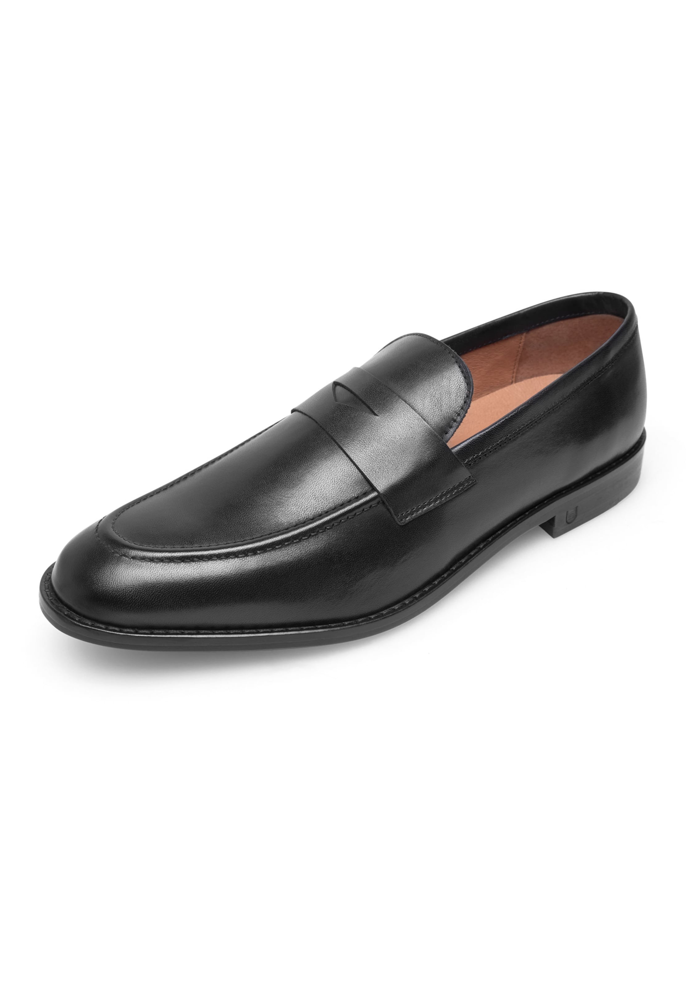Henry Stevens Slip-ons 'Wallace' in Black: front