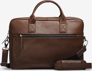 still Nordic Document Bag 'Clean Brief' in Brown: front