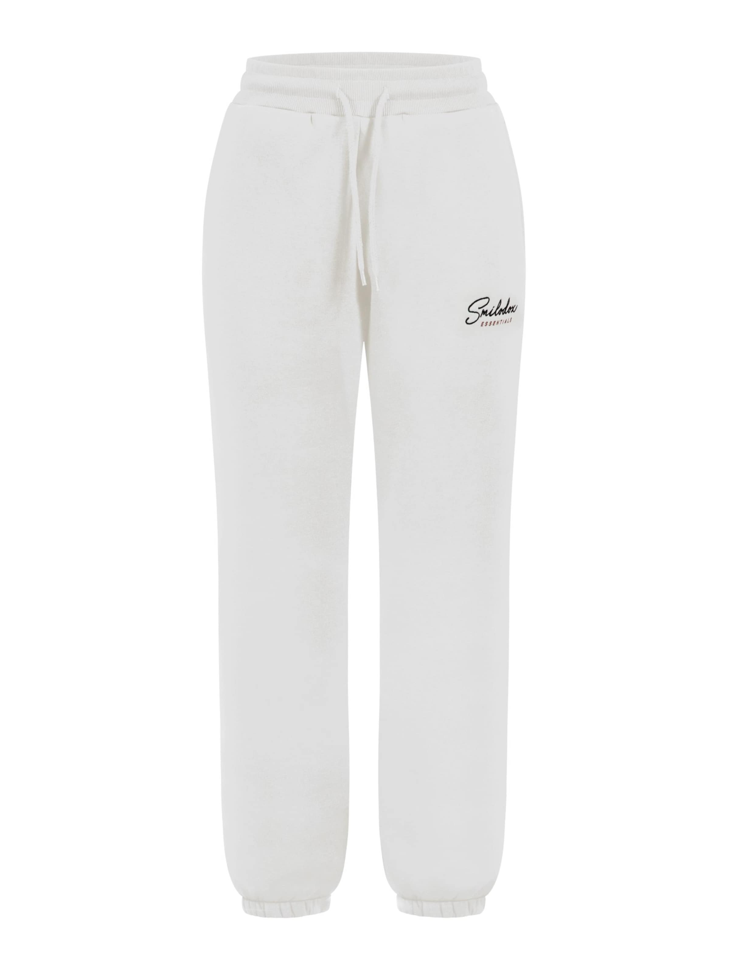 Regular Pantalon Smilodox en blanc : devant