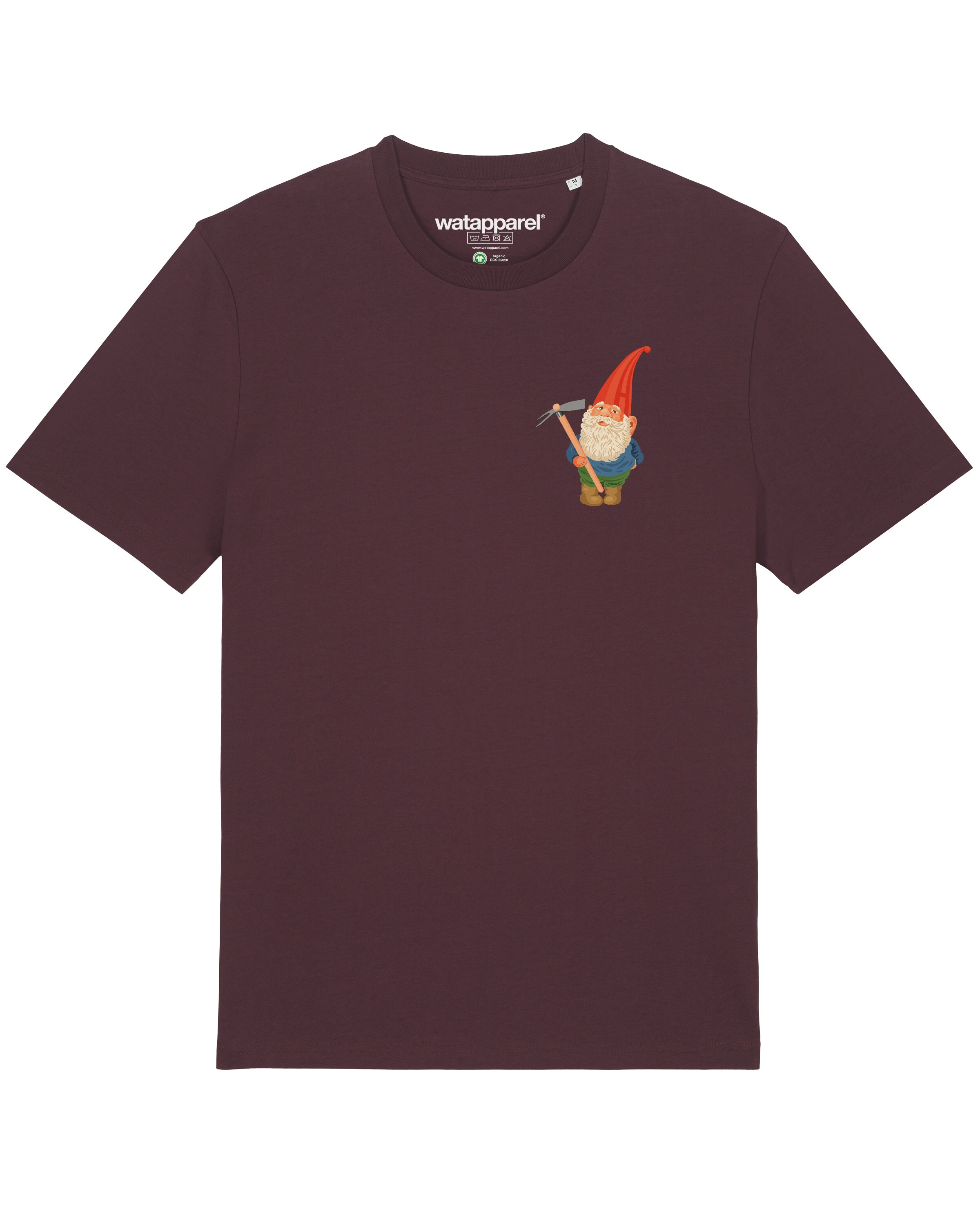 Maglietta ' Gartenzwerg ' di Watapparel in marrone: frontale