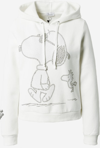 PRINCESS GOES HOLLYWOOD Sweatshirt 'Snoopy & Woodstock' in Weiß: predná strana