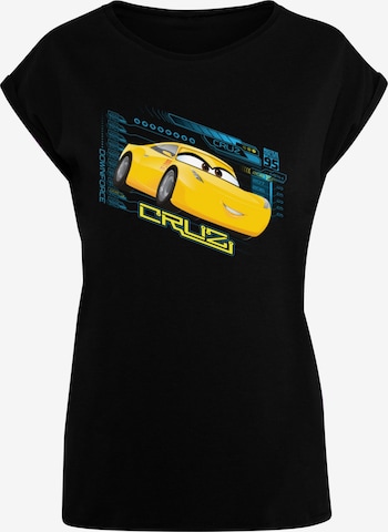 ABSOLUTE CULT Shirt 'Cars - Cruz Ramirez' in Zwart: voorkant
