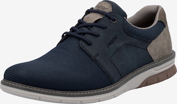 Chaussure de sport à lacets Rieker en bleu : devant