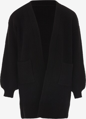 CAILYN Knit Cardigan in Black: front