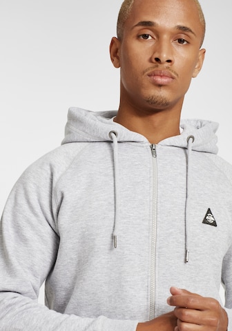 BLEND Zip-Up Hoodie 'Nuka' in Grey