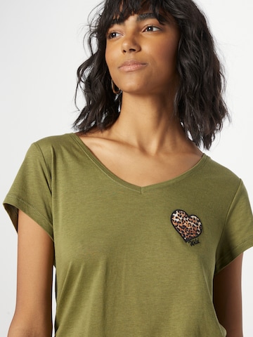 Key Largo Shirt 'WILDHEART' in Groen