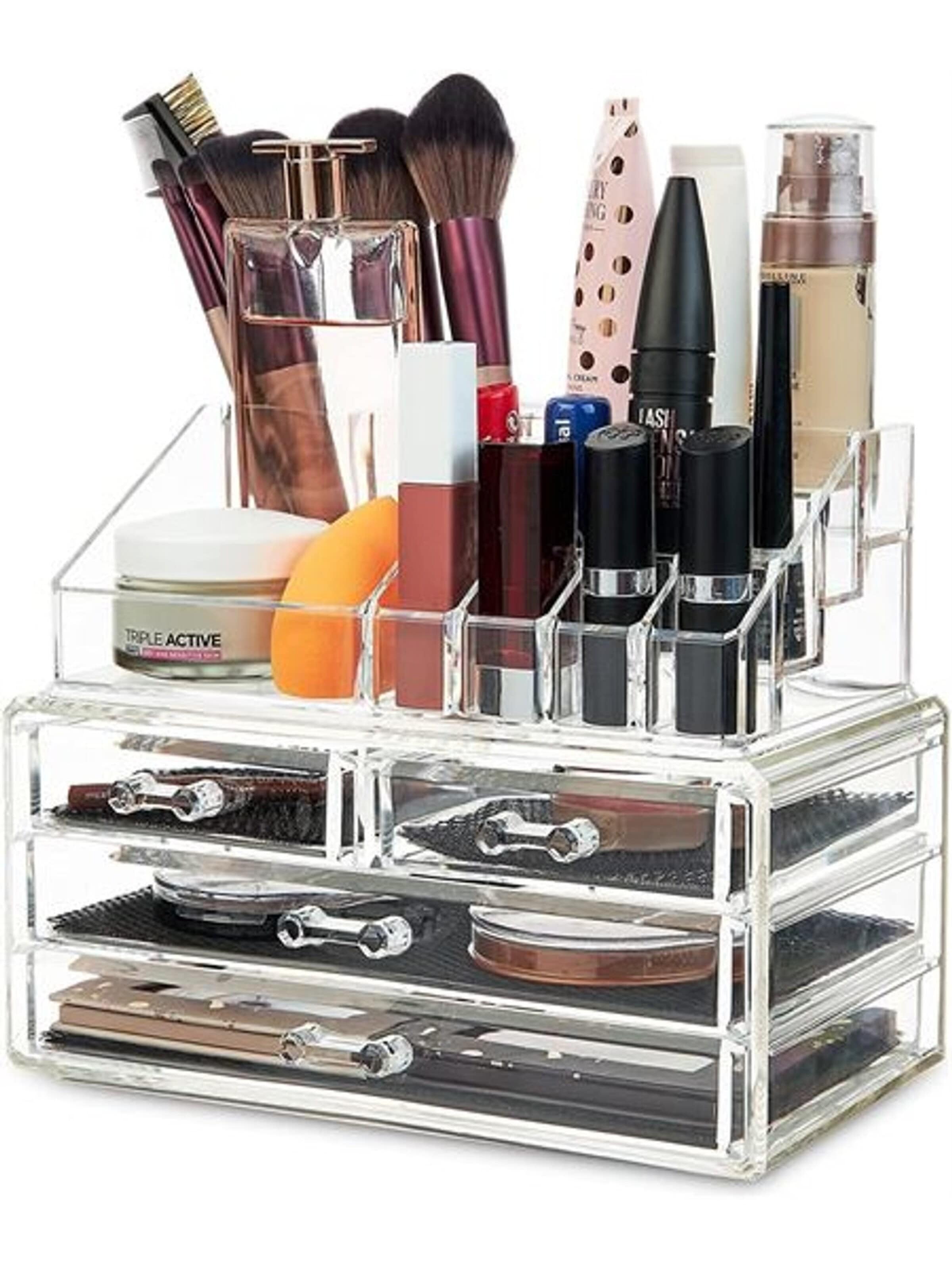 UNIQ Beauty Jewelry storage 'UNIQ Jewellery / Makeup Organiser acrylic with 4 drawers - SF 1155' in Transparent