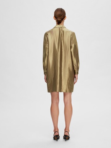 SELECTED FEMME Shirt Dress in Gold