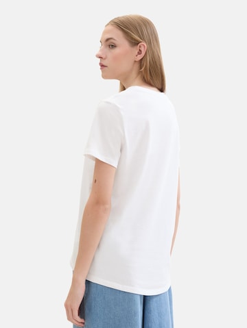 TOM TAILOR DENIM T-shirt i vit