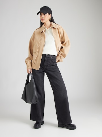 Calvin Klein Jeans Широки крачоли Дънки в черно