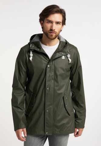 Schmuddelwedda Between-Seasons Parka in Green: front