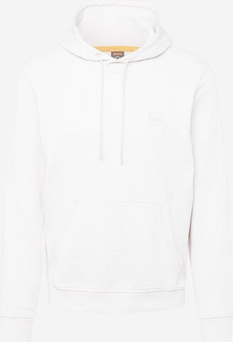 BOSS Sweatshirt 'Wetalk' i hvid: forside