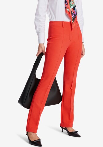 Marc Cain Regular Pleat-Front Pants in Red