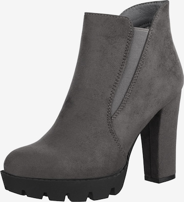 Elara Ankle Boots in Grey: front