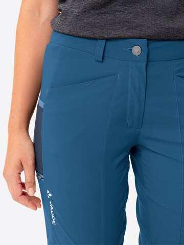 VAUDE Regular Outdoor Pants 'Elope' in Blue