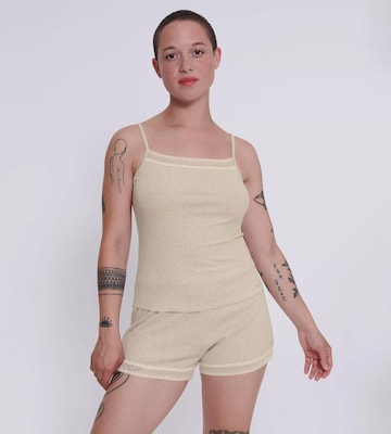 Maglietta intima 'GO' di SLOGGI in beige: frontale