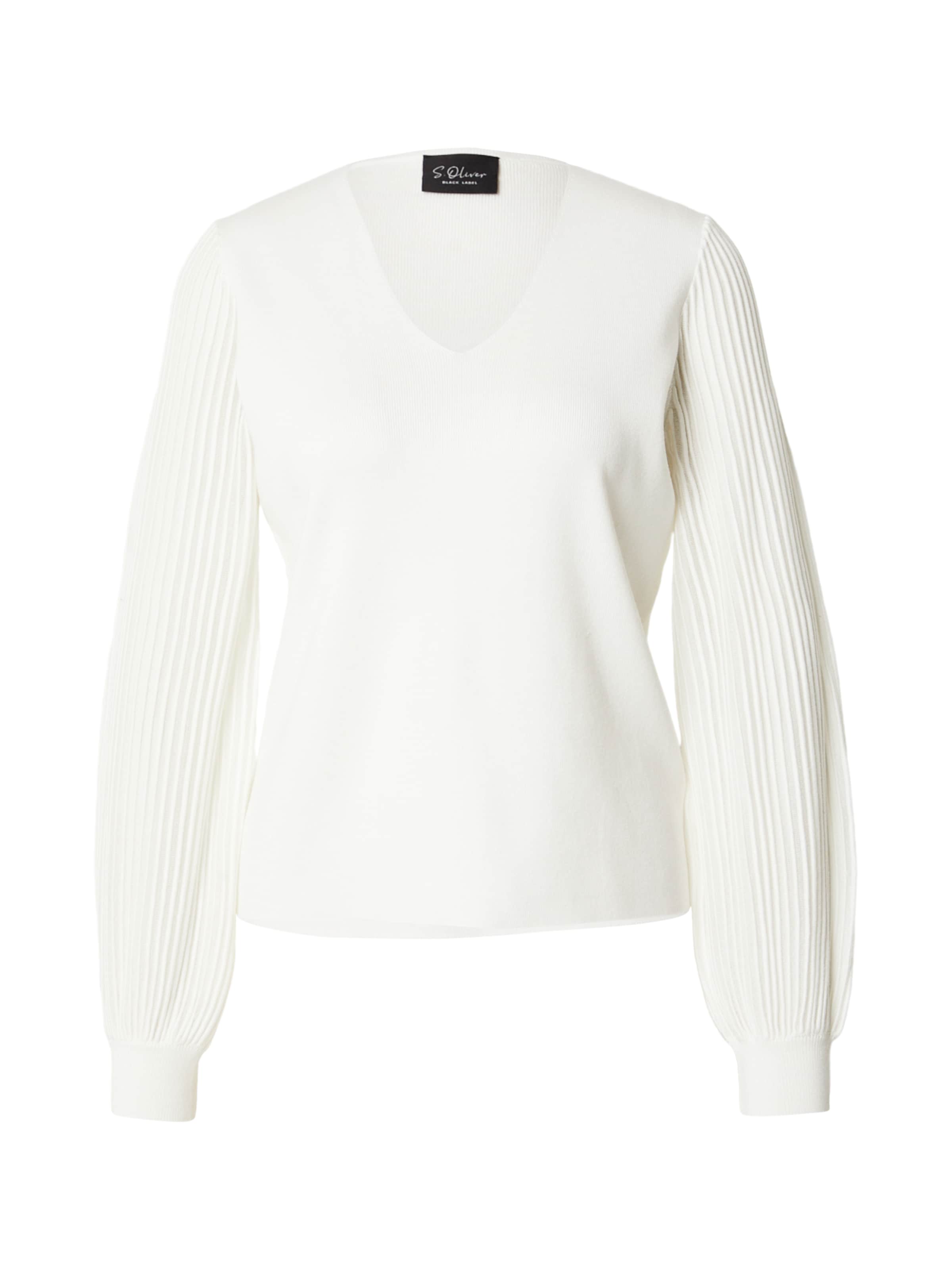 s.Oliver Pullover in Weiß: Vorderseite