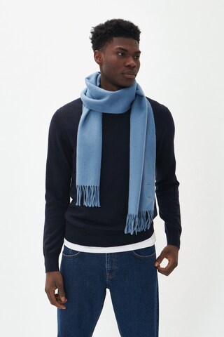 Matinique Sjaal 'Wolan' in Blauw