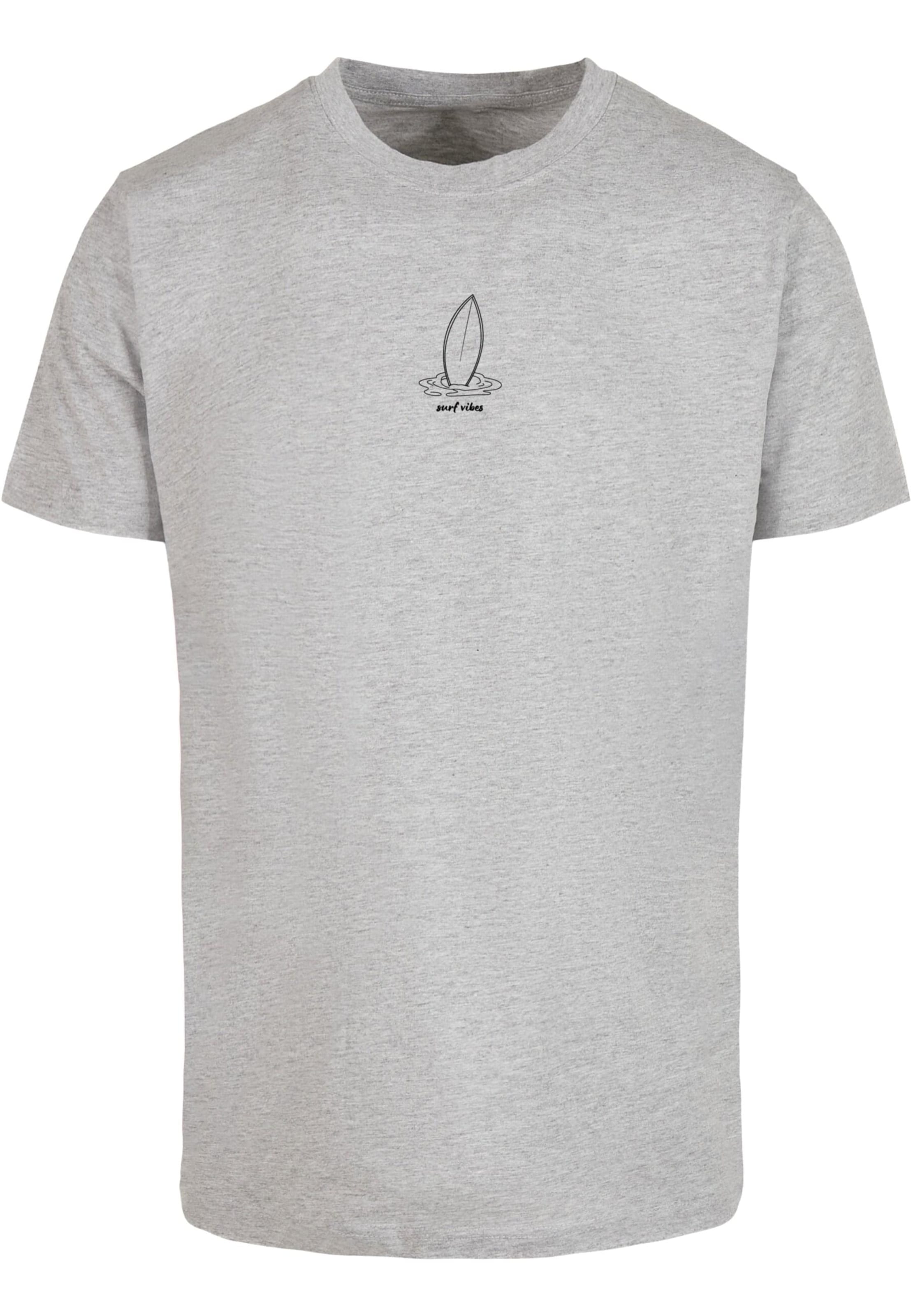 Merchcode Shirt 'Summer - Surf Vibes' in Grey: front