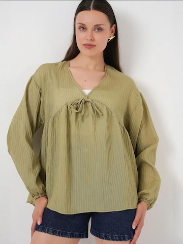 Bigdart Bluse in Grün: Vorderseite