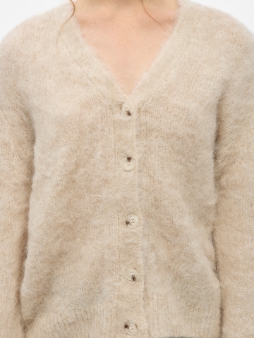 OBJECT Knit Cardigan 'OBJHARRY' in Beige