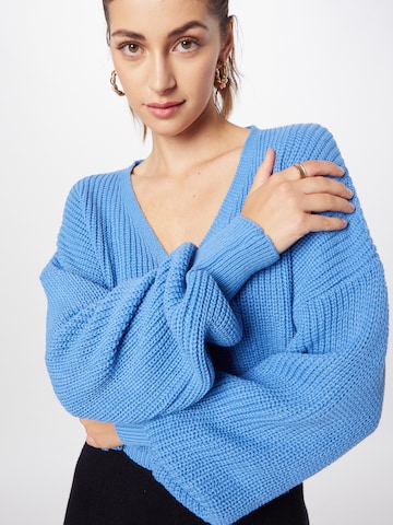 ABOUT YOU Knit Cardigan 'Mirja' in Blue