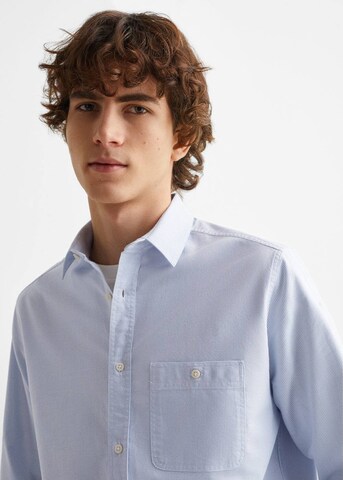 MANGO TEEN Regular fit Button Up Shirt 'martin' in Blue