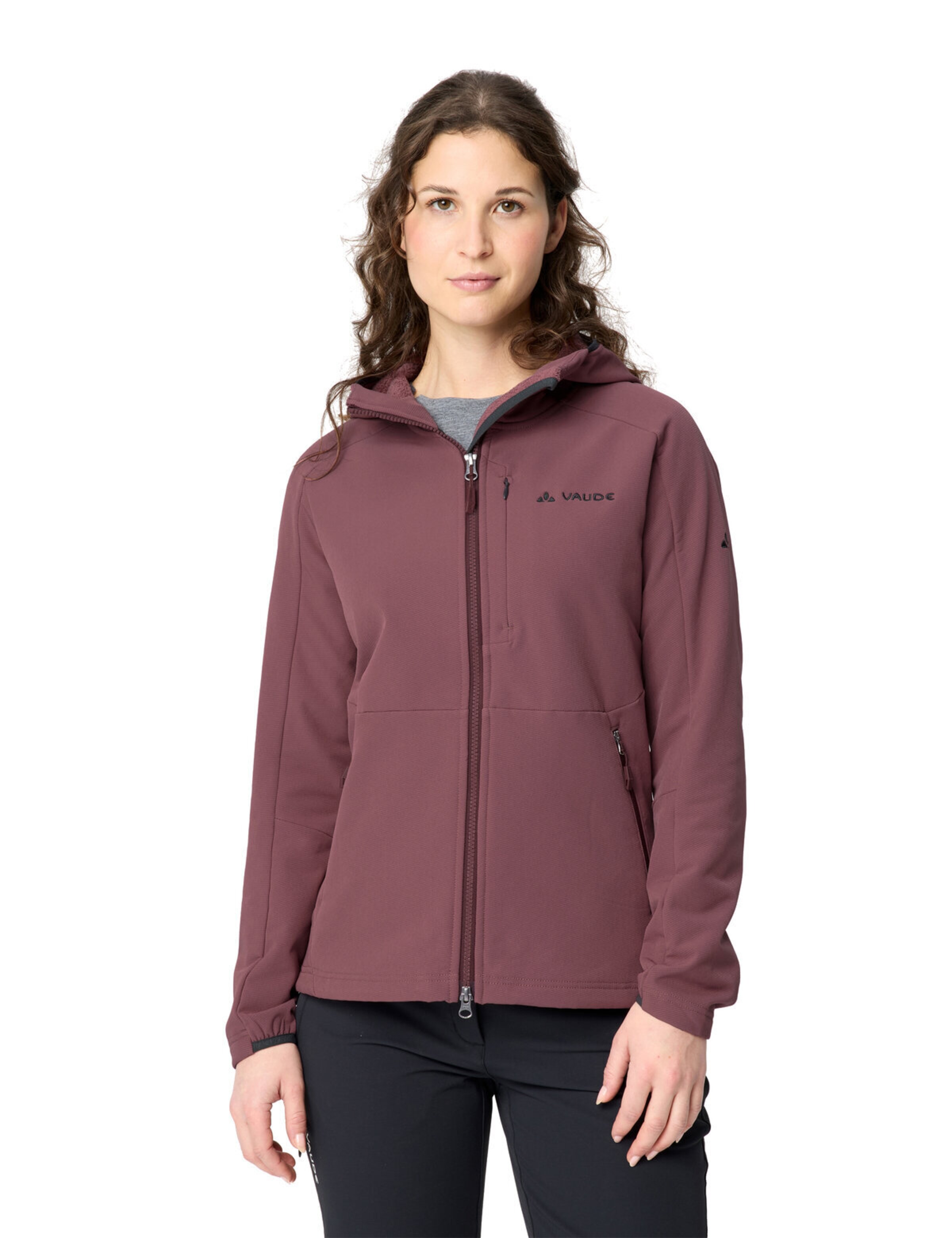 VAUDE Funktionsfleecejacke 'Elope' in Rot: Vorderseite