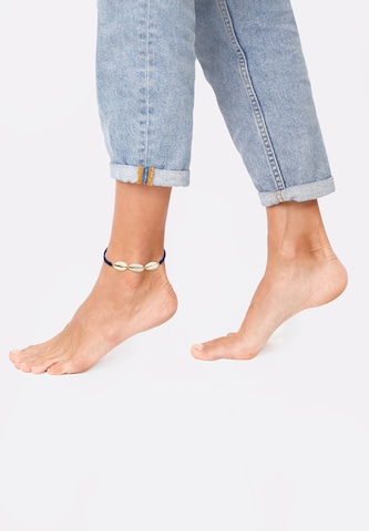 ELLI Foot jewelry in Blue: front