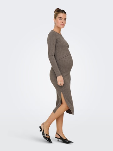Only Maternity Dress 'OLMDANDRA' in Brown