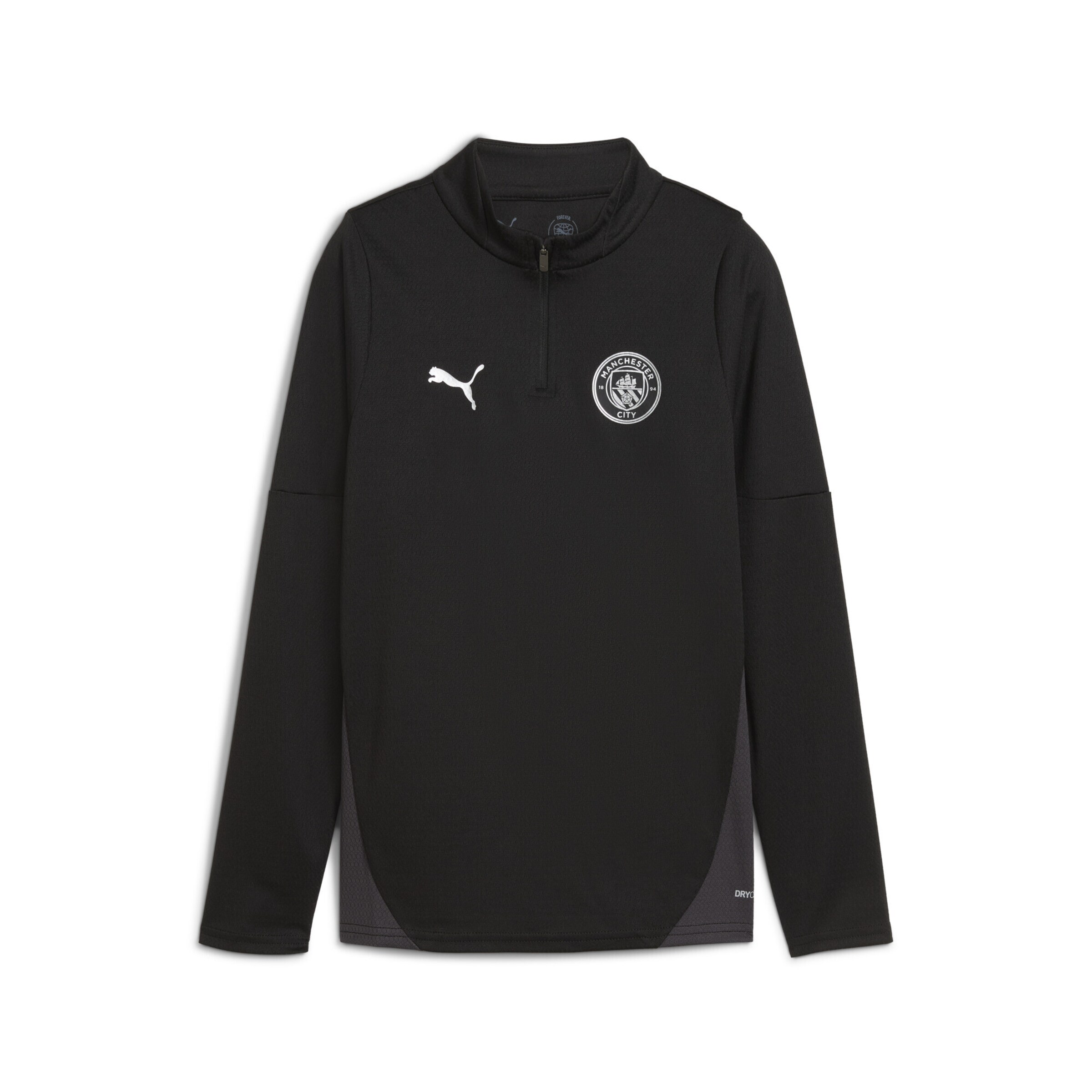 T-Shirt fonctionnel 'Manchester City' PUMA en noir : devant