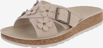 Ital-Design Mules in Beige: front