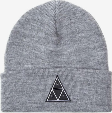 Chapeaux 'Essentials TT Beanie Grey Heather' HUF en gris : devant