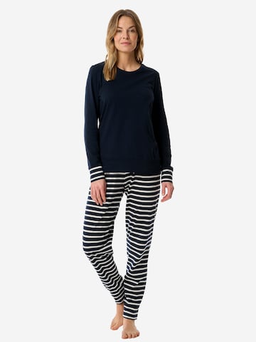 SCHIESSER Pajama 'Casual Essentials' in Blue