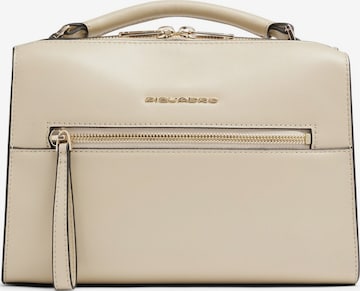 Piquadro Shoulder Bag in Beige: front